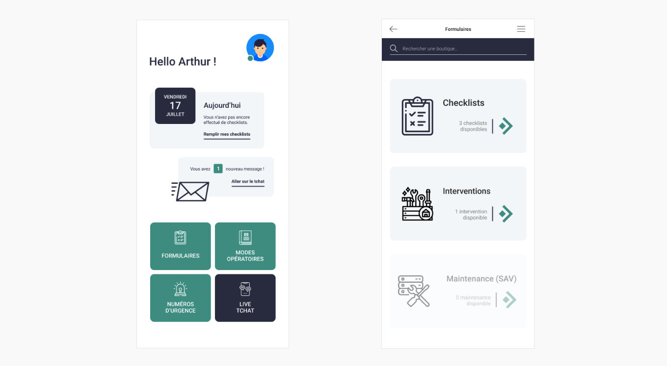 mockup supervision retail nestjs